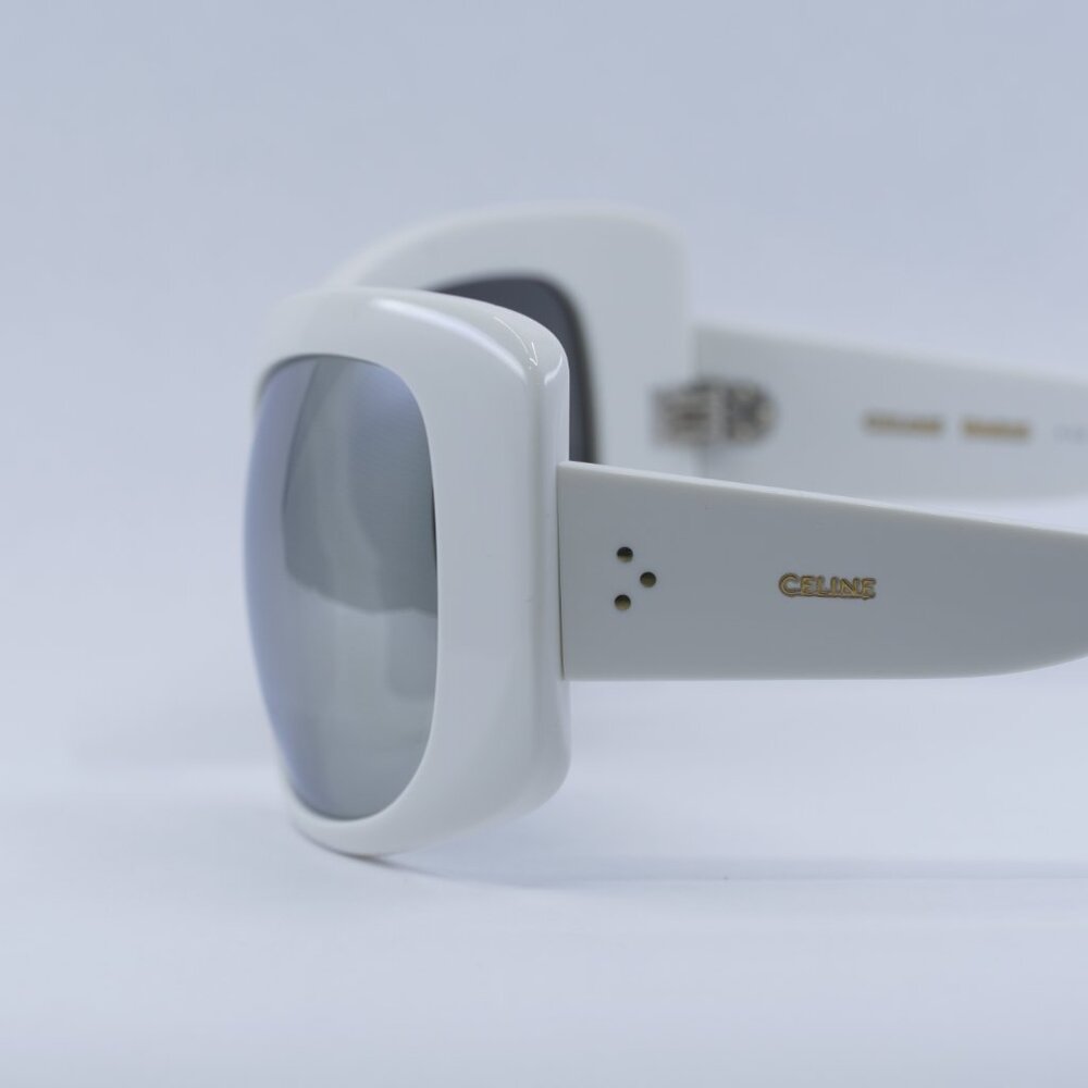 Celine CL40224I 25C Sunglasses - White Frame, Mirror Lenses - Lowest Price! - Picture 8 of 12